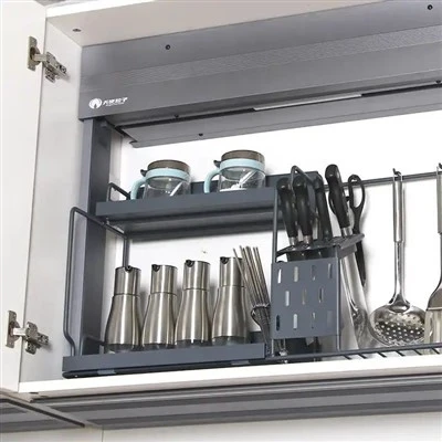 Rak Angkat Otomatisasi Aksesori Lemari Dapur Desain Modern