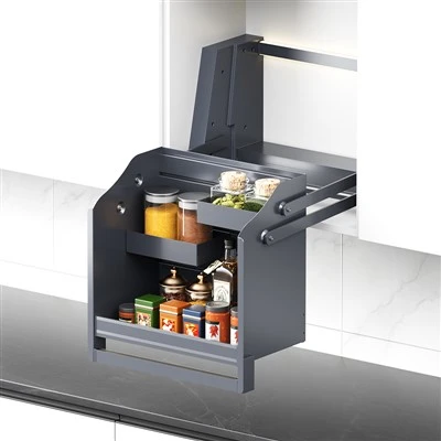 Rak Tarik Kabinet Dinding Dapur Bermotor